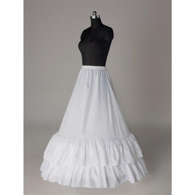 Fashion A Line Wedding Petticoat Accessories White Floor Length DMP7