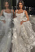 A-Line Sweetheart Appliques Tulle Illusion Wedding Dress Bridal Dresses DM1980