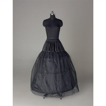 Fashion Black Wedding Petticoat Accessories Black Floor Length Underskirt DMP1