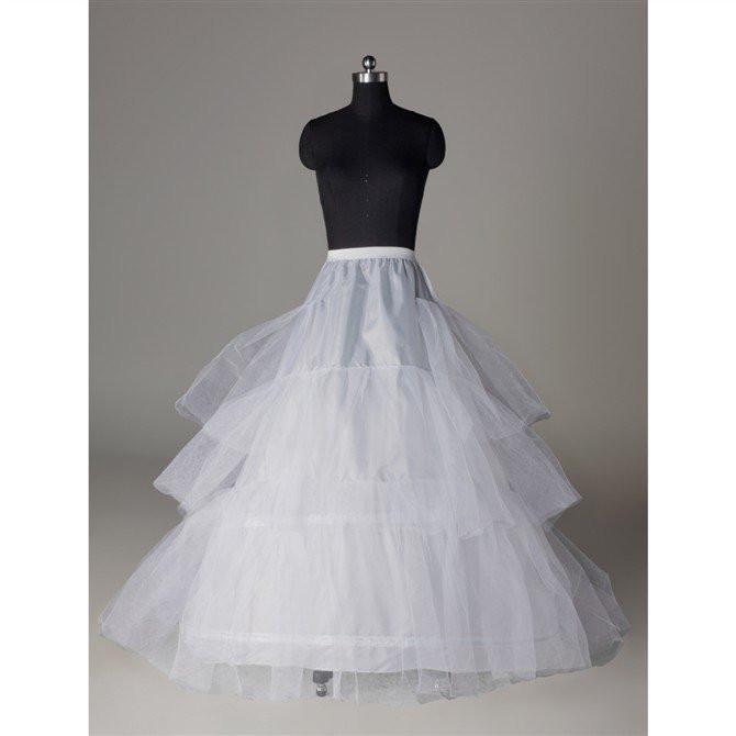 Tulle Wedding Petticoat Accessories White Floor Length DMP4
