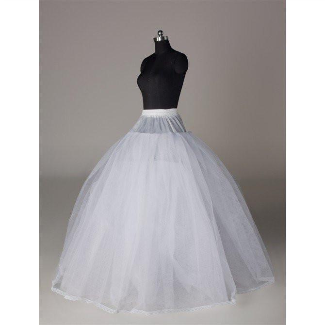 Fashion Ball Gown Wedding Petticoat Accessories White Floor Length DMP5