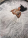 A-Line Spaghetti Straps Floor-Length Lace Sequins Wedding Dress DMR18