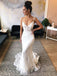 Mermaid Spaghetti Straps Lace Wedding Dress with Appliques DML57