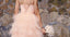 Knee Length Blush Colored Layered Tulle Short Ruffles Wedding Dresses DM557