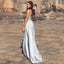 Mermaid Spaghetti Straps Detachable Silver Prom Evening Dress with Appliques DMQ66