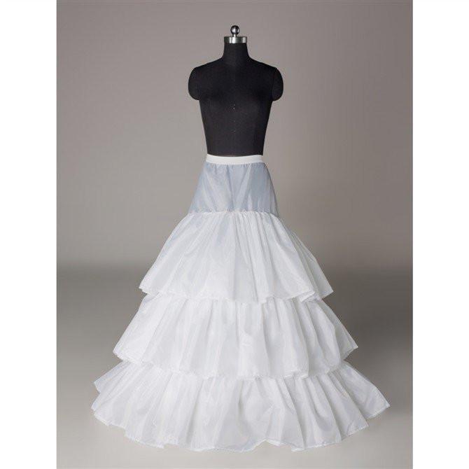 Fashion Wedding Petticoat Accessories Layers White Floor Length DMP14