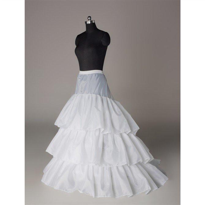 Fashion Wedding Petticoat Accessories Layers White Floor Length DMP14