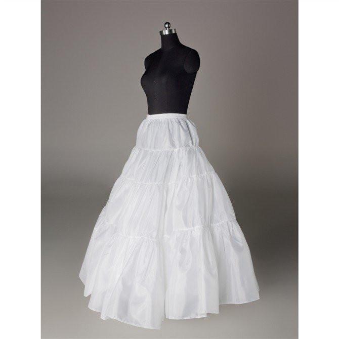 Fashion A Line Wedding Petticoat Accessories White Floor Length DMP16