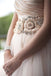 Sweetheart Strapless Flowers Beading Pleated Blush Pink Wedding Dress With Court Train DM554