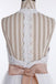 Simple Jewel Sleeveless Floor-Length Wedding Dresses,Lace Top White Wedding Gown DM537