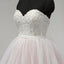 Sweetheart Lace Up Back Charming Affordable Long Pearl Pink Prom Dresses Ball Gown DM624