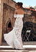 Off the Shoulder Lace Mermaid Wedding Dress, Cheap Bridal Dress DMP72