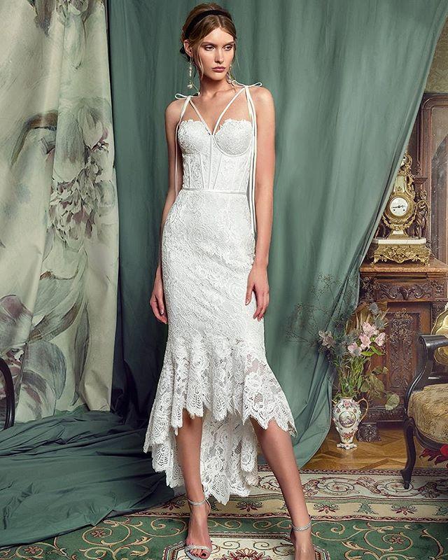 Elegant Lace White Sheath Prom Dress, Lace Simple Wedding Dress DMP70