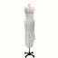 Elegant Lace White Sheath Prom Dress, Lace Simple Wedding Dress DMP70