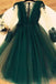 Cute A Line Tulle Green Short Homecoming Dresses,Graduation Dresses OKC22