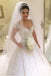 A Line Cap Sleeves Wedding Dresses Tulle With Applique And Beads Court Train DME67