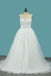 Sweetheart Tulle A Line Wedding Dresses With Applique Beads Sweep Train DME75