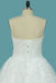 Sweetheart Tulle A Line Wedding Dresses With Applique Beads Sweep Train DME75
