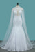 New Arrival Tulle Scoop Wedding Dresses Mermaid With Lace Applique DME77