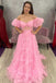 Charming Tulle Sweetheart Pink Prom Dress, Princess Formal Evening Gown DMP265