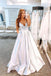 Sparkly A Line Spaghetti Straps Long Prom Dresses With Pockets, Formal Evening Dresses DMP048