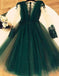Cute A Line Tulle Green Short Homecoming Dresses,Graduation Dresses DMC22