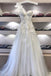 Sweetheart Lace Applique Long Prom Dress, Off White Evening Dress DME25