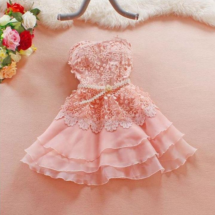 Cute A-Line Short Sweetheart Homecoming Dresses,Lace Short Strapless Summer Prom Dresses DM410