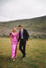 Chic Pink Sheath Square Neck Long Prom Dresses With Slit, Formal Evening Dresses DMP337