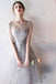 Off the Shoulder A-Line Lace Cap Sleeve Short Prom Dress,Homecoming Dresses DM385