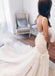 Modest Mermaid Ivory Sexy Sleeveless Lace Wedding Dresses DMC82