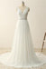 V-neck Ivory Chiffon Beading Long Simple High Quality Cheap Beach Wedding Dresses W23