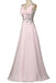 Beautiful Girly Chiffon Long Beading Pink V-neck Backless Prom Dresses K744