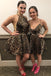 New Arrival Mini Leopard Print, Homecoming Dress,  Sleeveless Short Prom Dress DMM53