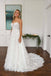 Sweetheart A Line Tulle Lace Appliques Long Wedding Dresses Bridal Dresses DMW5