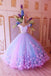 Princess Pink and Blue Ball Gown Cheap Prom Dresses,Quinceanera Dresses DMH98