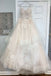 Tulle Lace Appliques Long A Line Prom Dress Elegant Evening Dress DMS86