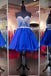 Shining Homecoming Dress,Sweetheart Homecoming Dresses,Beading Homecoming Dress,Short Homecoming Dress,Tulle Homecoming Dresses,Short Prom Dresses,Royal Blue Homecoming Dresses