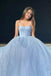 Sparkle Lilac A Line Prom Dresses Spaghetti Straps Sequin Evening Dresses DMP140