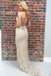 Sexy Mermaid Beading Long Prom Dress with Criss Back DMK84
