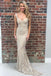 Sexy Mermaid Beading Long Prom Dress with Criss Back DMK84