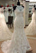Elegant Mermaid Sleeveless Lace Wedding Dress,Cheap Bridal Dresses DMC74
