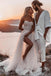 A-line Sweetheart Tulle Bohemian Wedding Dresses, Beach Simple Wedding Dress DM1926