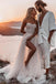 A-line Sweetheart Tulle Bohemian Wedding Dresses, Beach Simple Wedding Dress DM1926