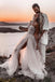 A-line Sweetheart Tulle Bohemian Wedding Dresses, Beach Simple Wedding Dress DM1926