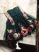 A Line Round Neck Long Sleeves Flower Short Homecoming Dresses With Flowers DMM66