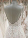 A Line Spaghetti Straps Tulle Wedding Dresses Appliqued Cheap Bridal Dresses DMN94