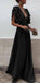 Boho Colorful V Neck A Line Cheap Bridesmaid Dress, Long Modest Dresses DMH12