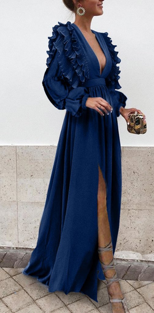 Boho Colorful V Neck A Line Cheap Bridesmaid Dress, Long Modest Dresses DMH12