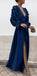 Boho Colorful V Neck A Line Cheap Bridesmaid Dress, Long Modest Dresses DMH12